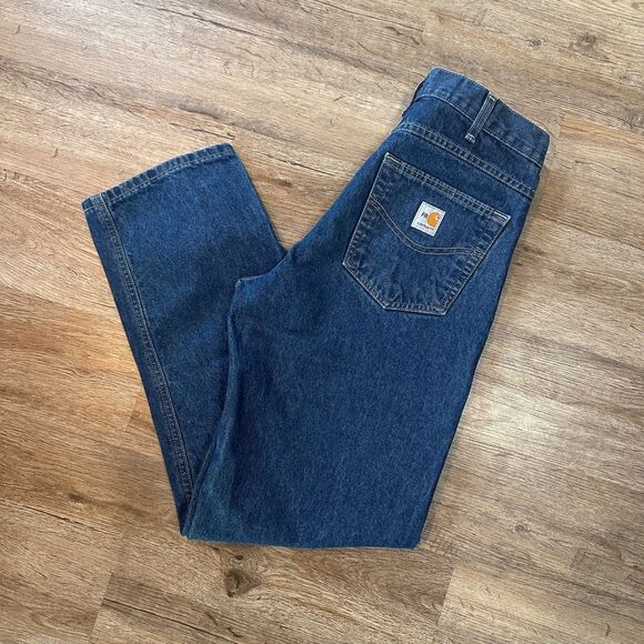 Carhartt Other - FR Carhartt Mens Jeans 32 x 30 Cat 2 2112 Relaxed Fit Dark Wash Flame Resistant
